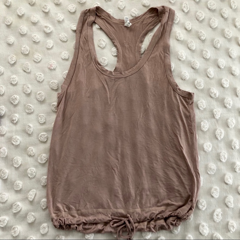 Glyder Workout Razor Back Tank in Blush